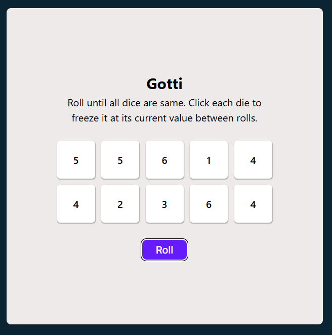 picture of the project Tenzies